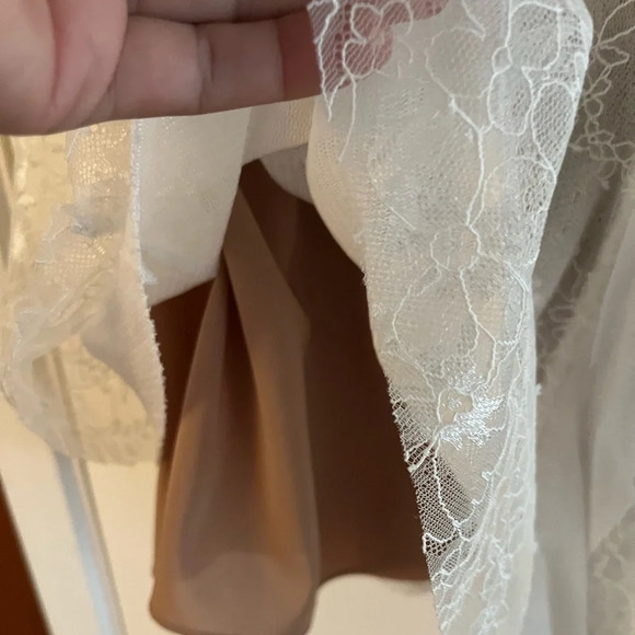 For Love And Lemons Stardust Mini Dress - White Floral Lace - Picture 9 of 14